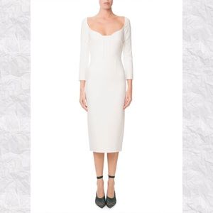 Roland Mouret Ardon Long Sleeve Midi Sheath Dress